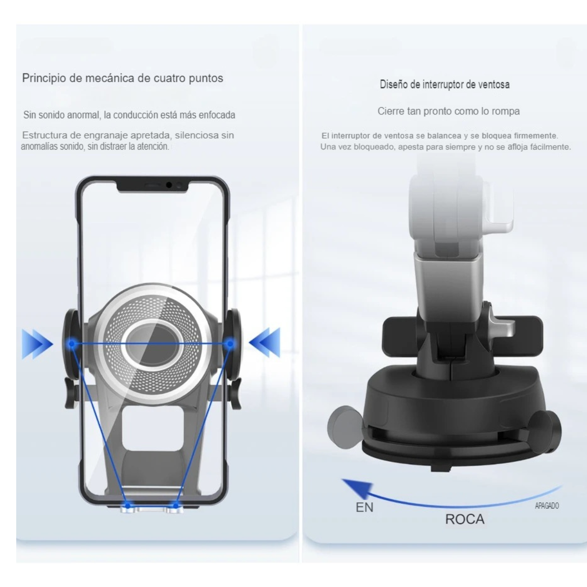 Soporte Móvil Antideslizante Base Roca