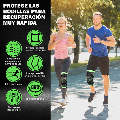 Rodillera Elastica Compresion Ajustable