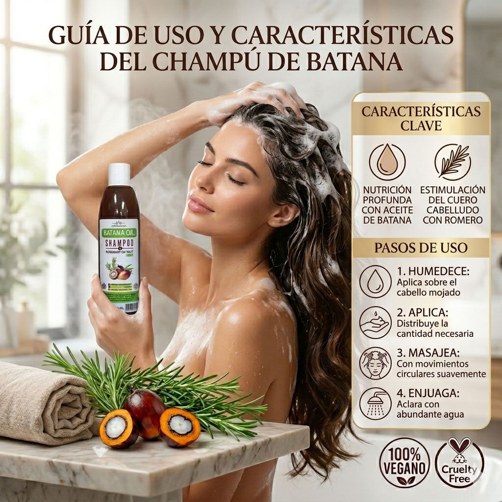 Shampoo Batana para Cabello Fuerte, Largo y Saludable | KyM Emprendedores